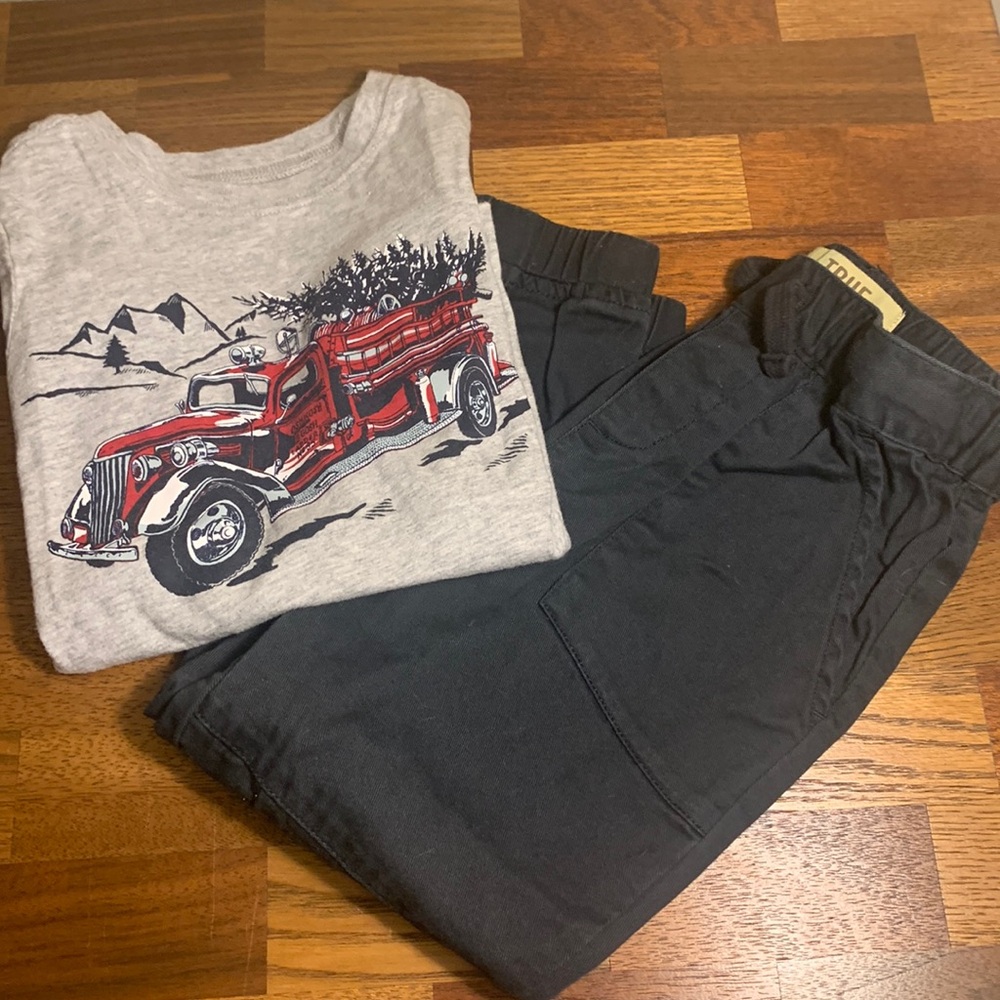 Boys bundle shirt and pants 4t winter